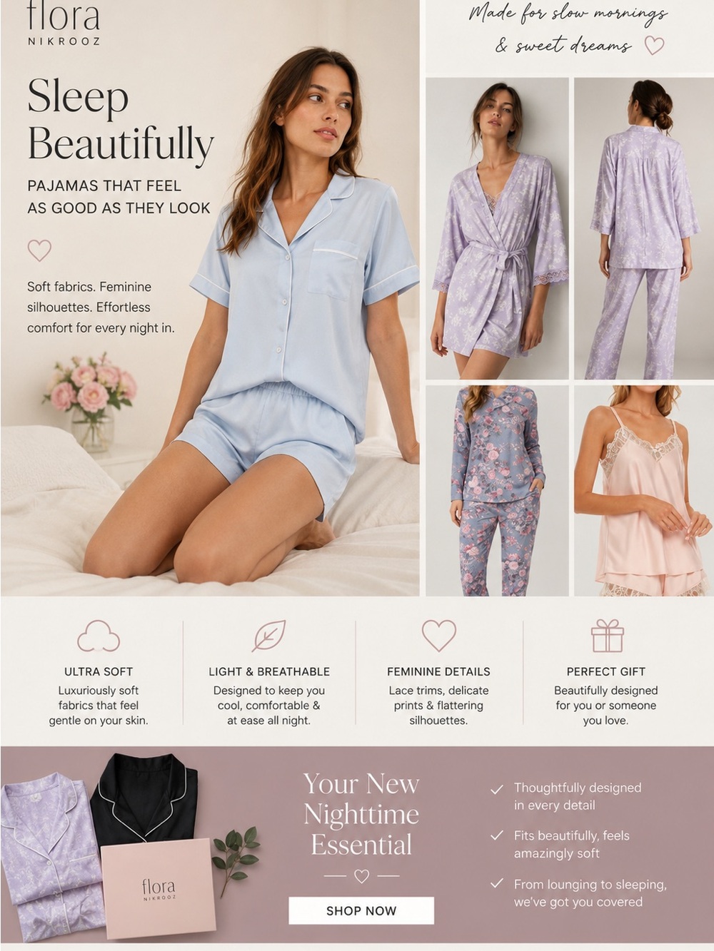 Flora Nikrooz Pajama Collection NWT | Variety of Styles